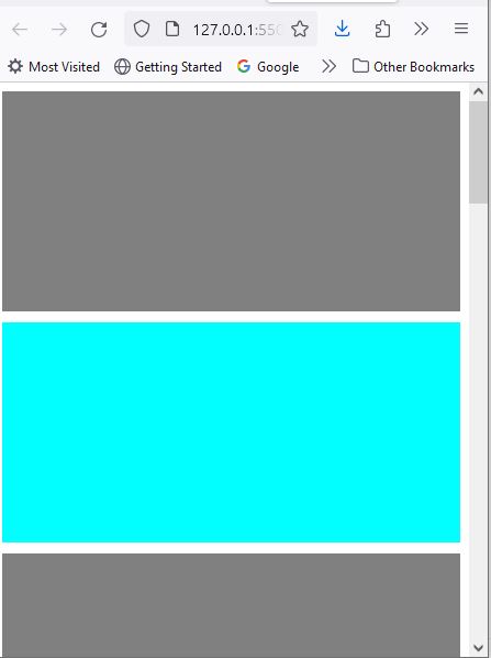 image of a webpage using CSS media query